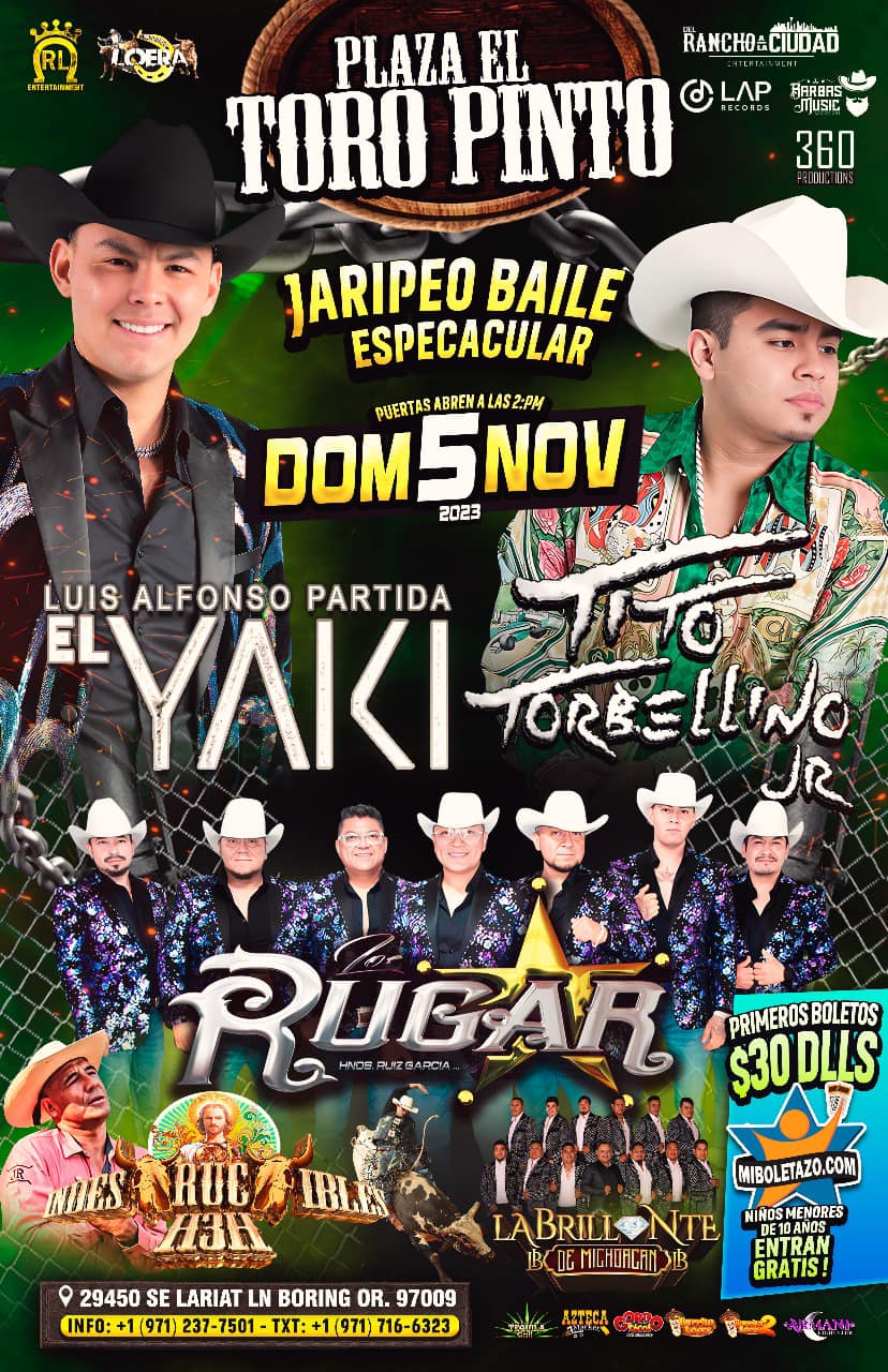 Jaripeo Baile El Yaki en Plaza El Toro Pinto 2023